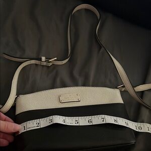 Kate Spade used Elegant Black and Cream Women's Crossbody Bag
